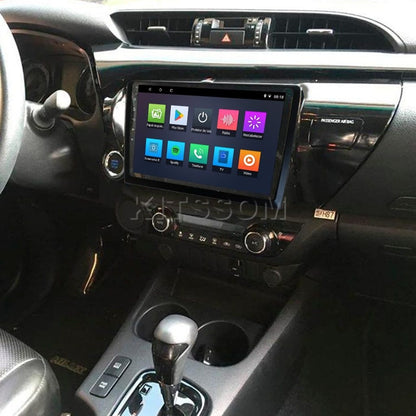 Multimídia Hilux 2018 2019 2020 2021 2022 2023 V2 Carplay 9" 2016 2017-V2 CAR AUDIO-Kitssom