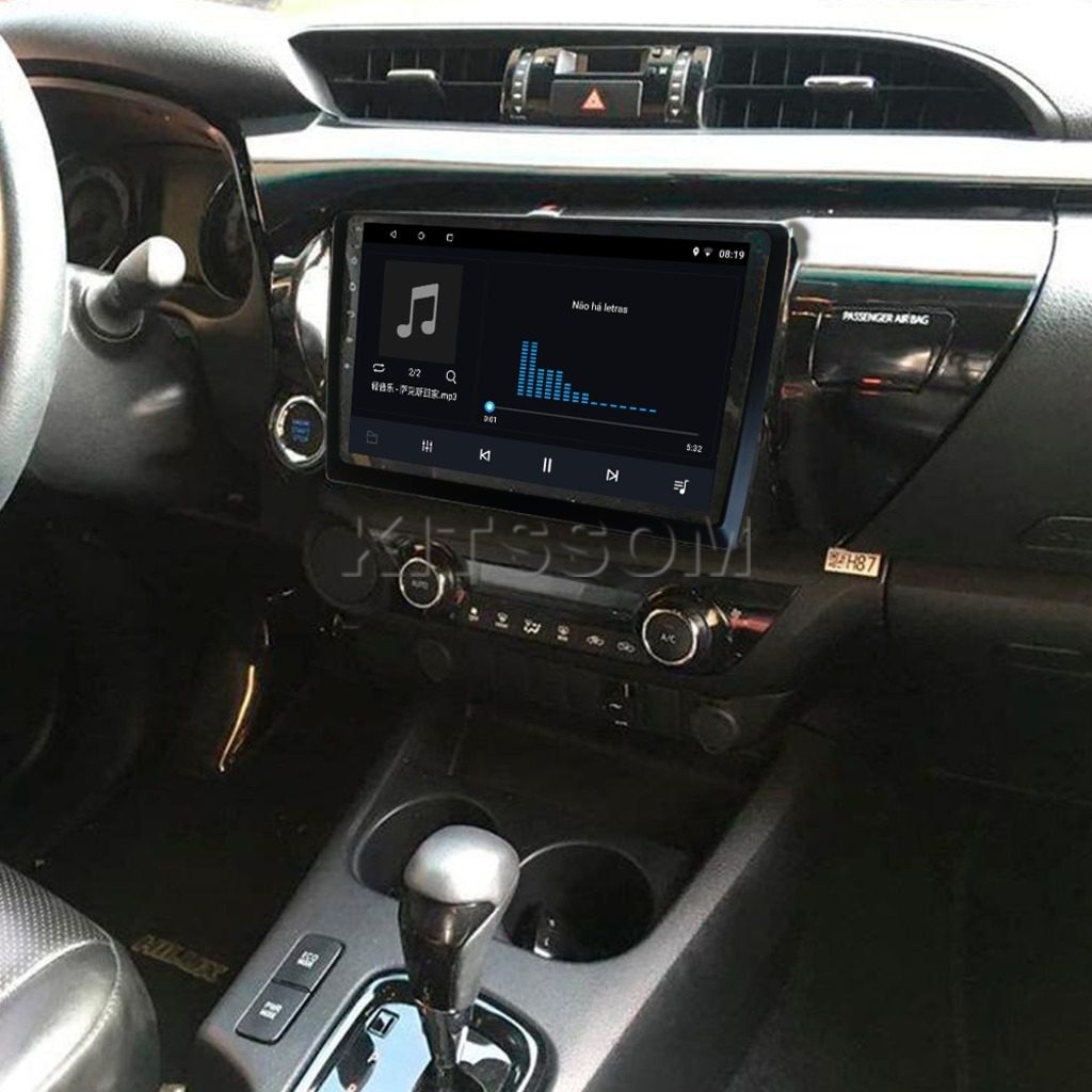 Multimídia Hilux 2018 2019 2020 2021 2022 2023 V2 Carplay 9" 2016 2017-V2 CAR AUDIO-Kitssom
