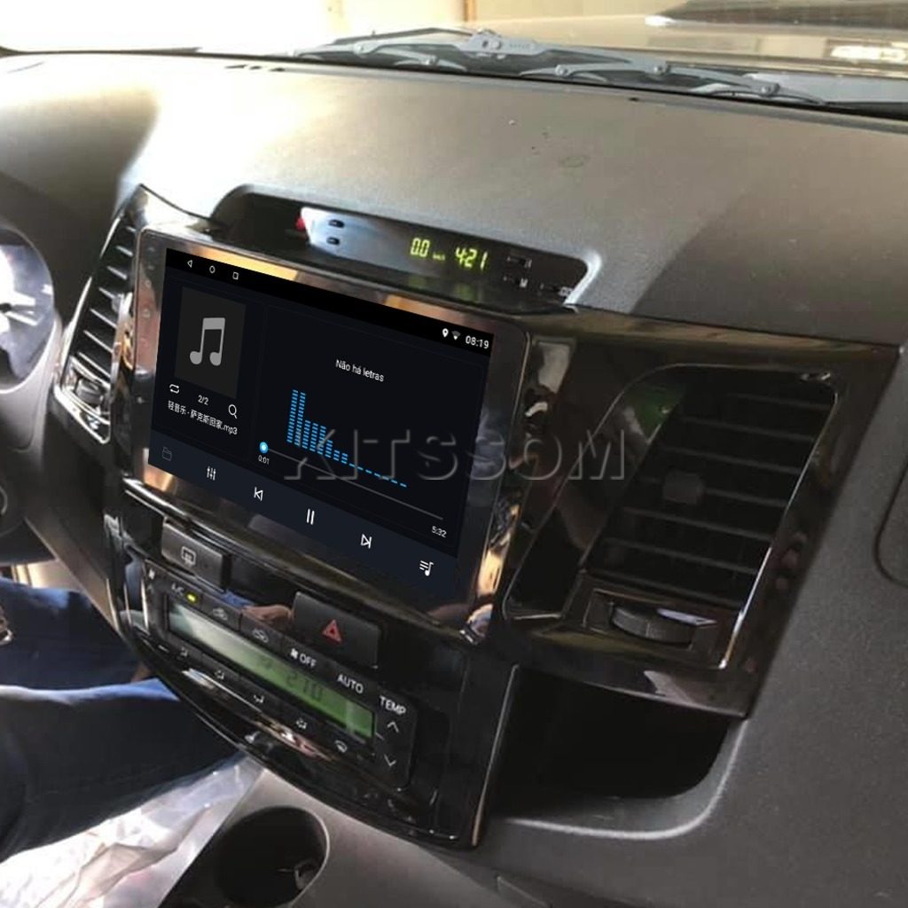 Multimídia Hilux SW4 2011 2012 2013 2014 2015 V2 Carplay 9" 2006 2007 2008 2009 2010-V2 CAR AUDIO-Kitssom