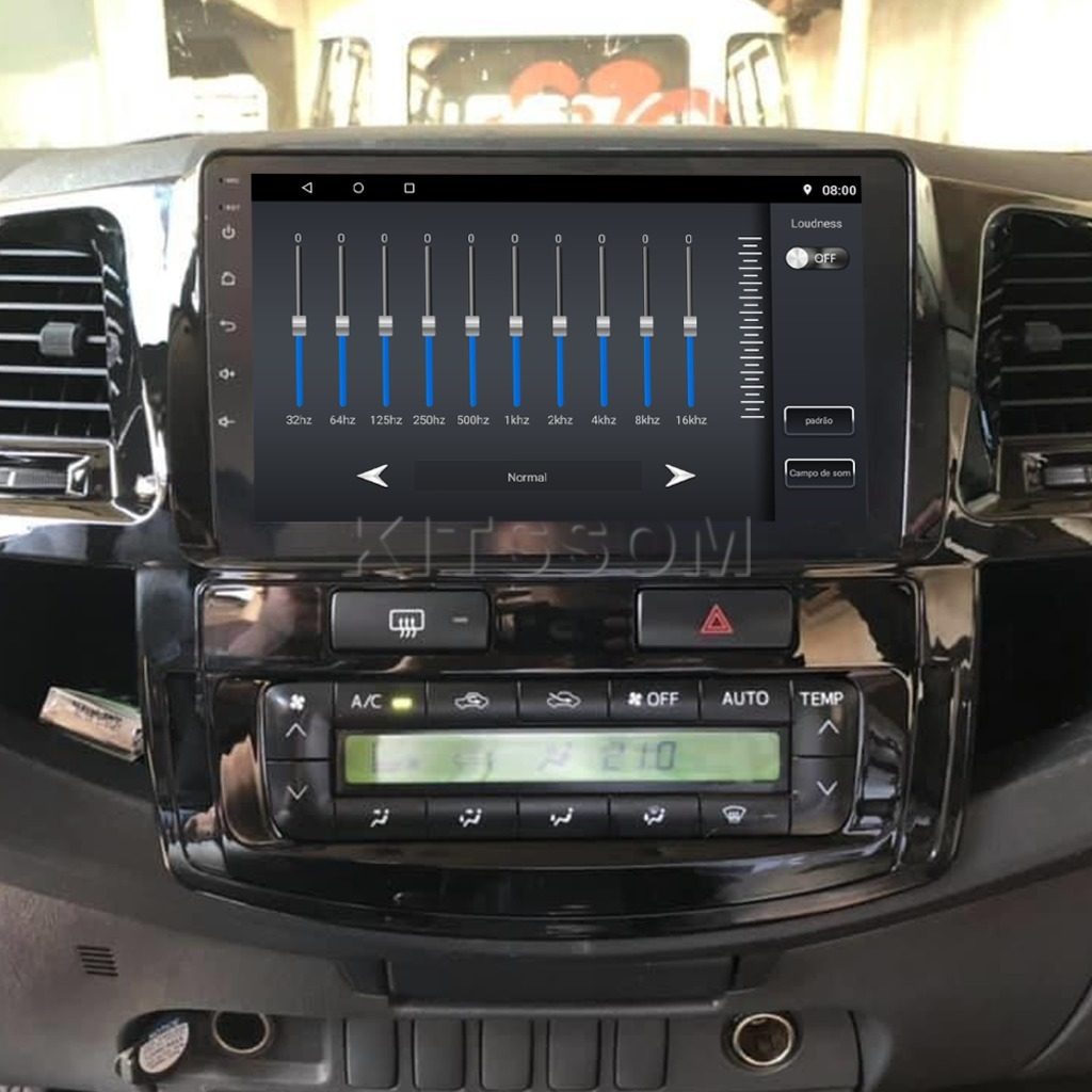 Multimídia Hilux SW4 2011 2012 2013 2014 2015 V2 Carplay 9" 2006 2007 2008 2009 2010-V2 CAR AUDIO-Kitssom