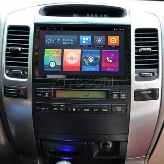 Multimídia Toyota Prado 2010 2011 2012 2013 2014 V2 Carplay 9" 2008 2009-V2 CAR AUDIO-Kitssom