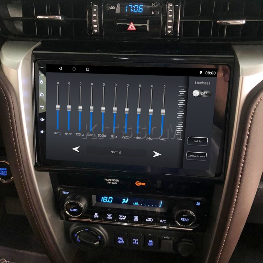 Multimídia Toyota SW4 2019 2020 2021 2022 2023 V2 Carplay 9" 2016 2017 2018-V2 CAR AUDIO-Kitssom