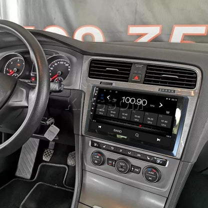 Multimídia Golf MK7 2017 2018 2019 Aço Escovado V2 Carplay 9" 2013 2014 2015 2016-V2 CAR AUDIO-Kitssom