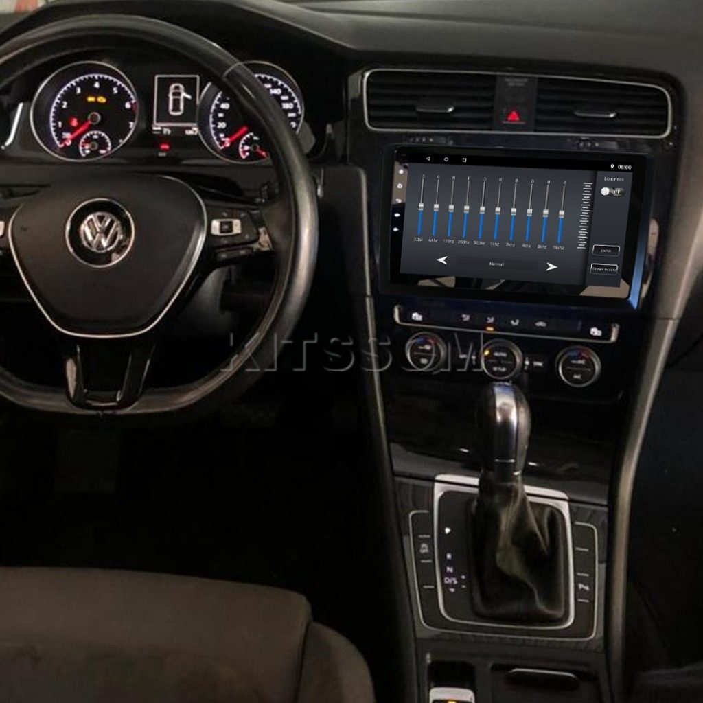 Multimídia Golf MK7 2017 2018 2019 Black Piano V2 Carplay 9" 2013 2014 2015 2016-V2 CAR AUDIO-Kitssom