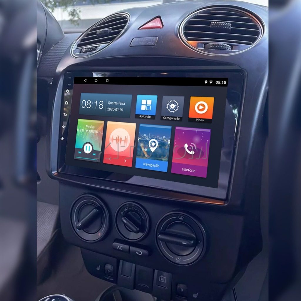 Multimídia New Beetle 2006 2007 2008 2009 2010 V2 Carplay 9" 2004 2005-V2 CAR AUDIO-Kitssom