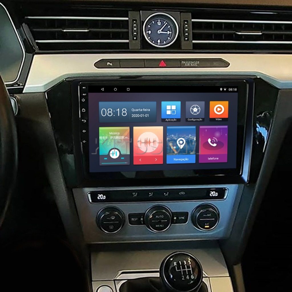 Multimídia Passat 2017 2018 2019 2020 2021 2022 V2 Carplay 9" 2014 2015 2016-V2 CAR AUDIO-Kitssom