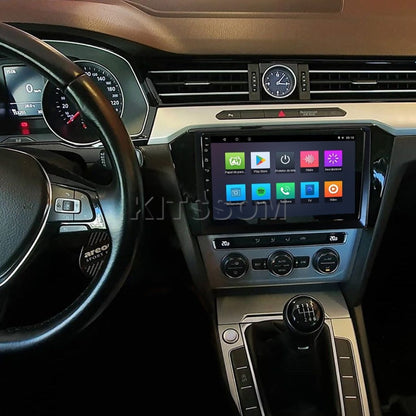 Multimídia Passat 2017 2018 2019 2020 2021 2022 V2 Carplay 9" 2014 2015 2016-V2 CAR AUDIO-Kitssom