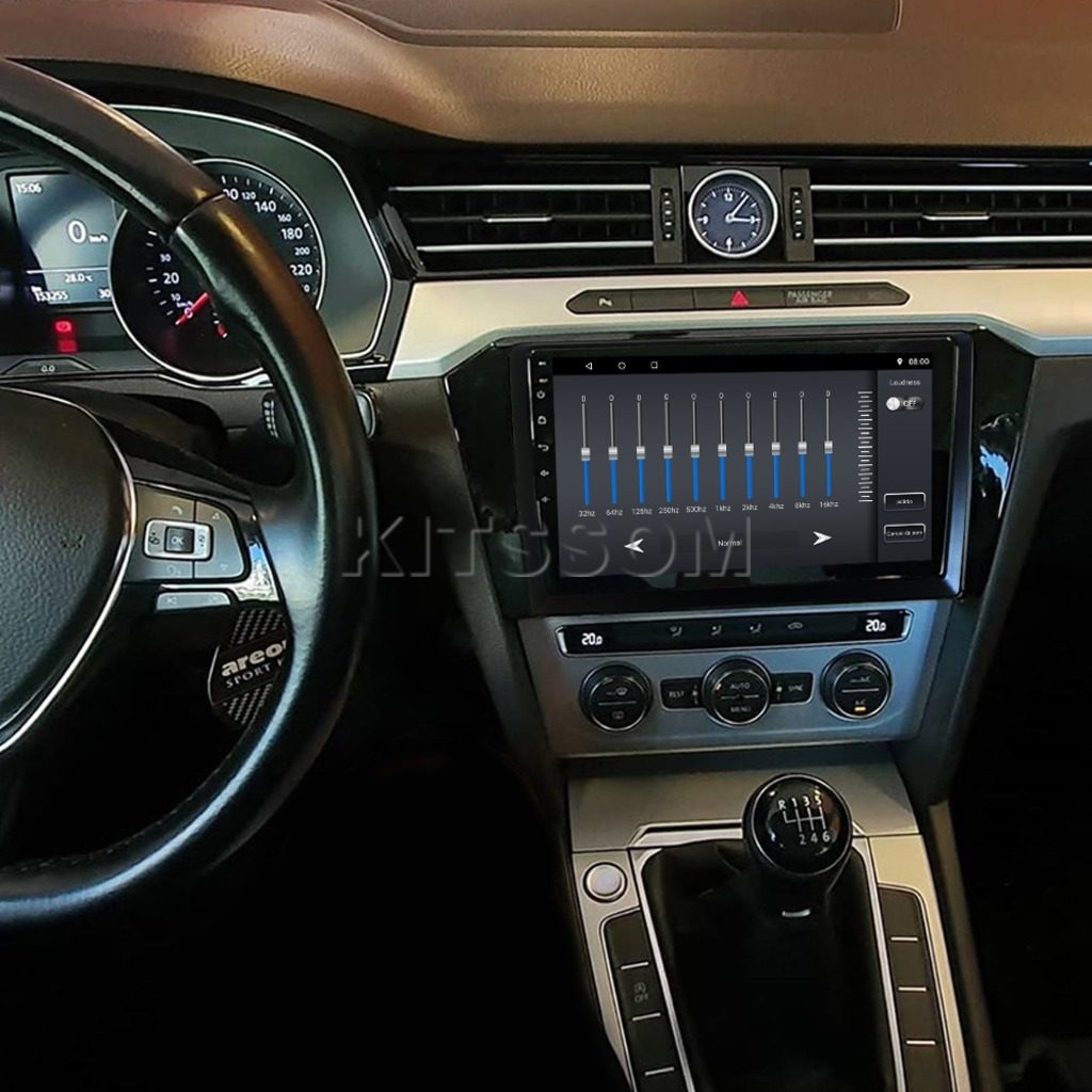 Multimídia Passat 2017 2018 2019 2020 2021 2022 V2 Carplay 9" 2014 2015 2016-V2 CAR AUDIO-Kitssom