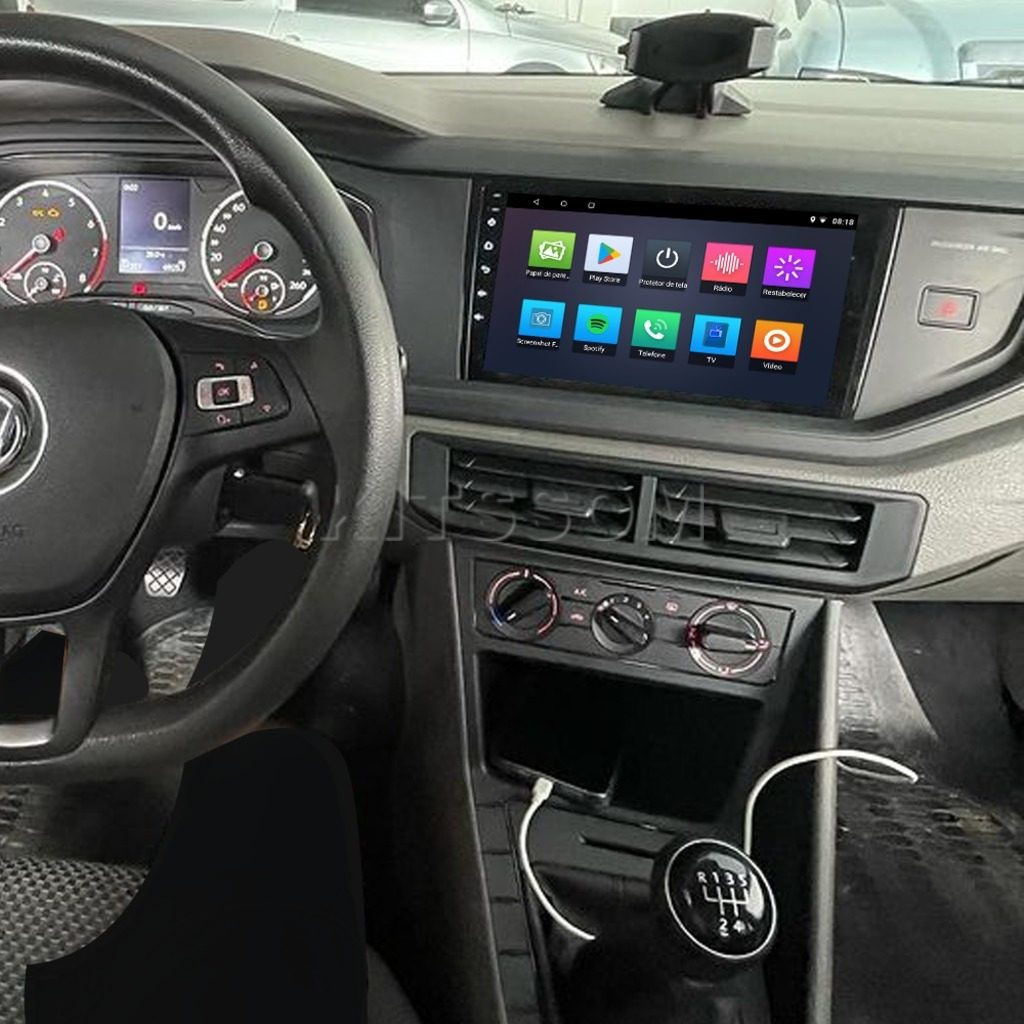 Multimídia Polo Virtus 2019 2020 2021 2022 2023 V2 Carplay 9" 2018-V2 CAR AUDIO-Kitssom