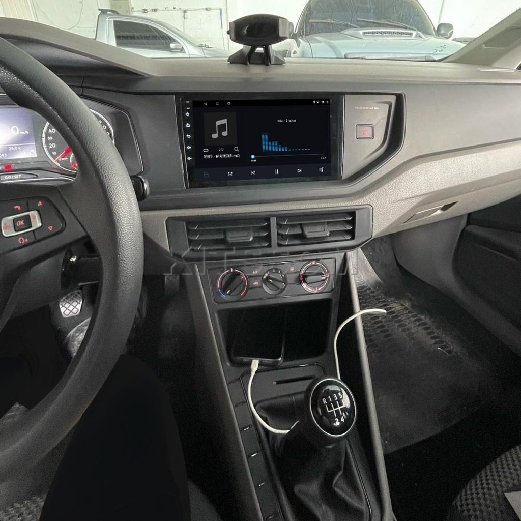 Multimídia Polo Virtus 2019 2020 2021 2022 2023 V2 Carplay 9" 2018-V2 CAR AUDIO-Kitssom