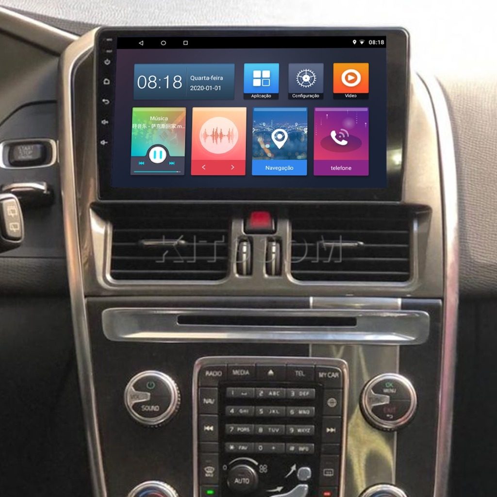 Multimídia Volvo XC60 2009 2010 2011 2012 2013 V2 Carplay 9" 2008-V2 CAR AUDIO-Kitssom