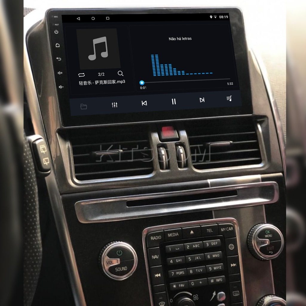 Multimídia Volvo XC60 2009 2010 2011 2012 2013 V2 Carplay 9" 2008-V2 CAR AUDIO-Kitssom