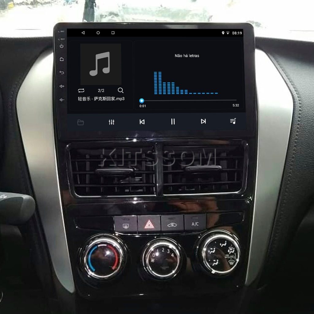 Multimídia Yaris 2018 2019 2020 2021 2022 AC AN V2 Carplay 9" 2015 2016 2017-Multimidia-V2 CAR AUDIO-Kitssom