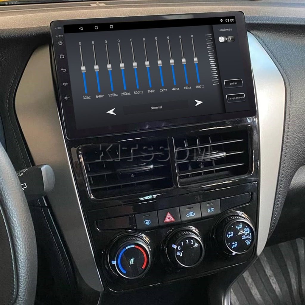 Multimídia Yaris 2018 2019 2020 2021 2022 AC AN V2 Carplay 9" 2015 2016 2017-Multimidia-V2 CAR AUDIO-Kitssom