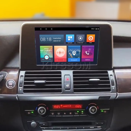 Multimídia BMW X5 X6 2009 2010 2011 2012 2013 V2 Carplay 9" 2008-V2 CAR AUDIO-Kitssom