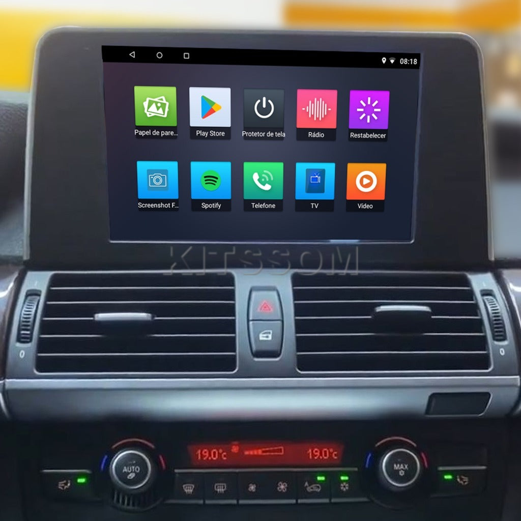 Multimídia BMW X5 X6 2009 2010 2011 2012 2013 V2 Carplay 9" 2008-V2 CAR AUDIO-Kitssom