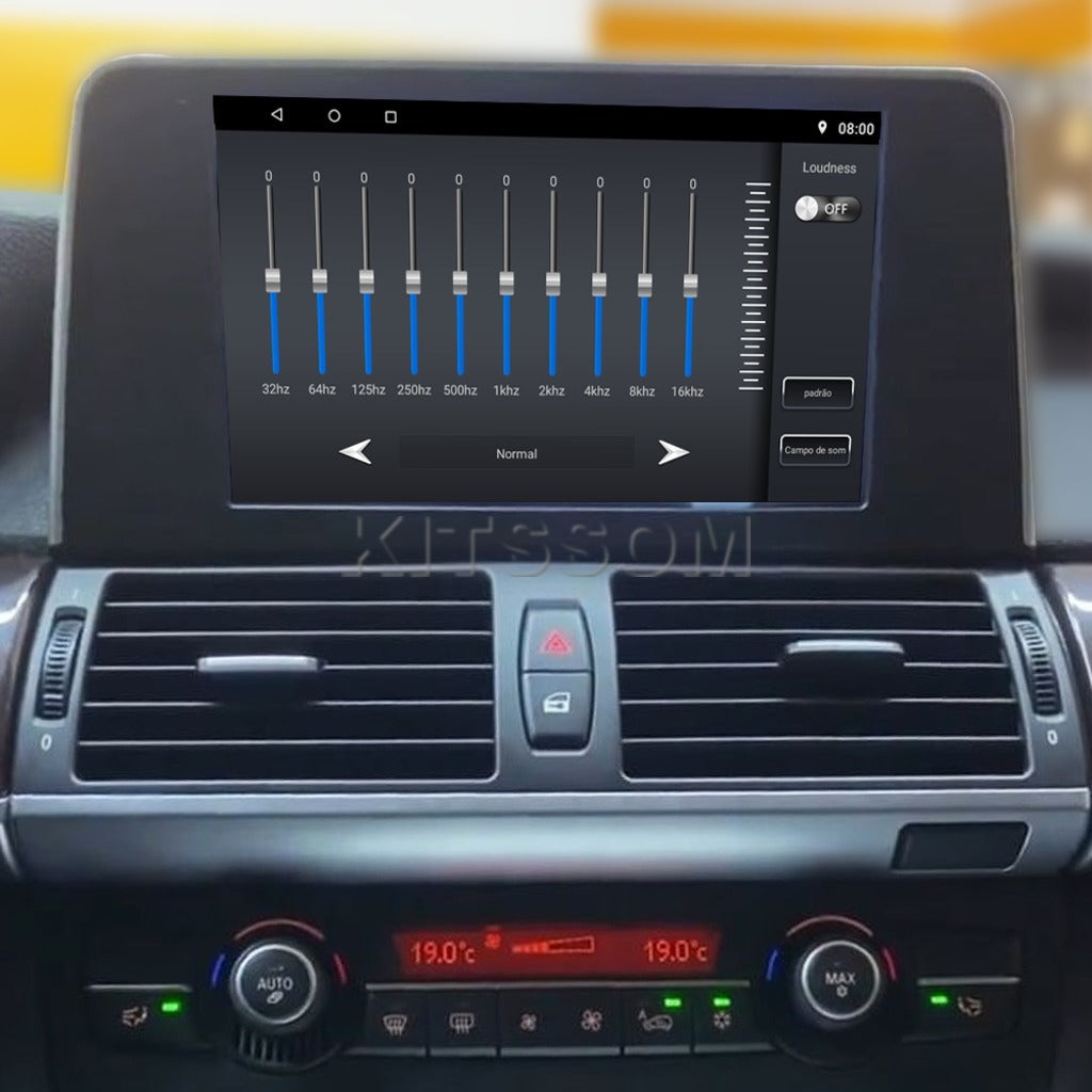 Multimídia BMW X5 X6 2009 2010 2011 2012 2013 V2 Carplay 9" 2008-V2 CAR AUDIO-Kitssom