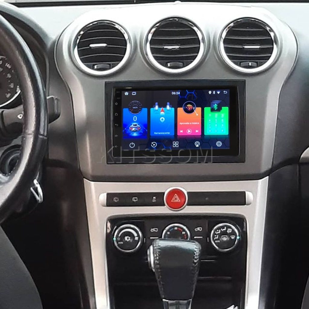 Multimídia Chevrolet Captiva 2014 2015 2016 2017 V2 Carplay 7" 2012 2013-V2 CAR AUDIO-Kitssom