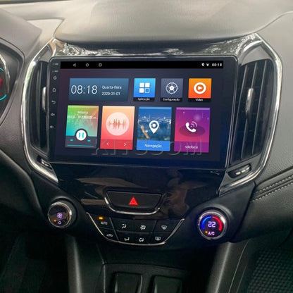 Multimídia Cruze LTZ 2019 2020 2021 2022 2023 V2 Carplay 9" 2017 2018-V2 CAR AUDIO-Kitssom