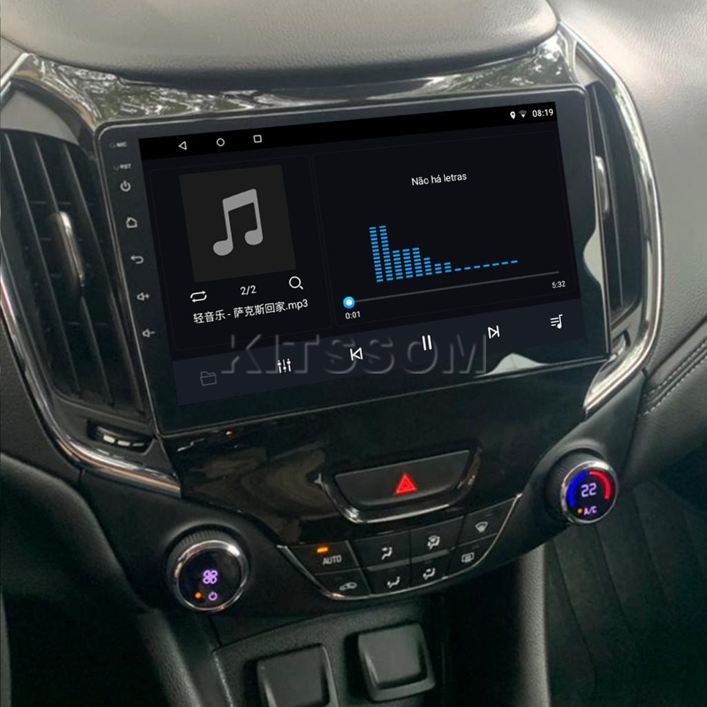 Multimídia Cruze LTZ 2019 2020 2021 2022 2023 V2 Carplay 9" 2017 2018-V2 CAR AUDIO-Kitssom