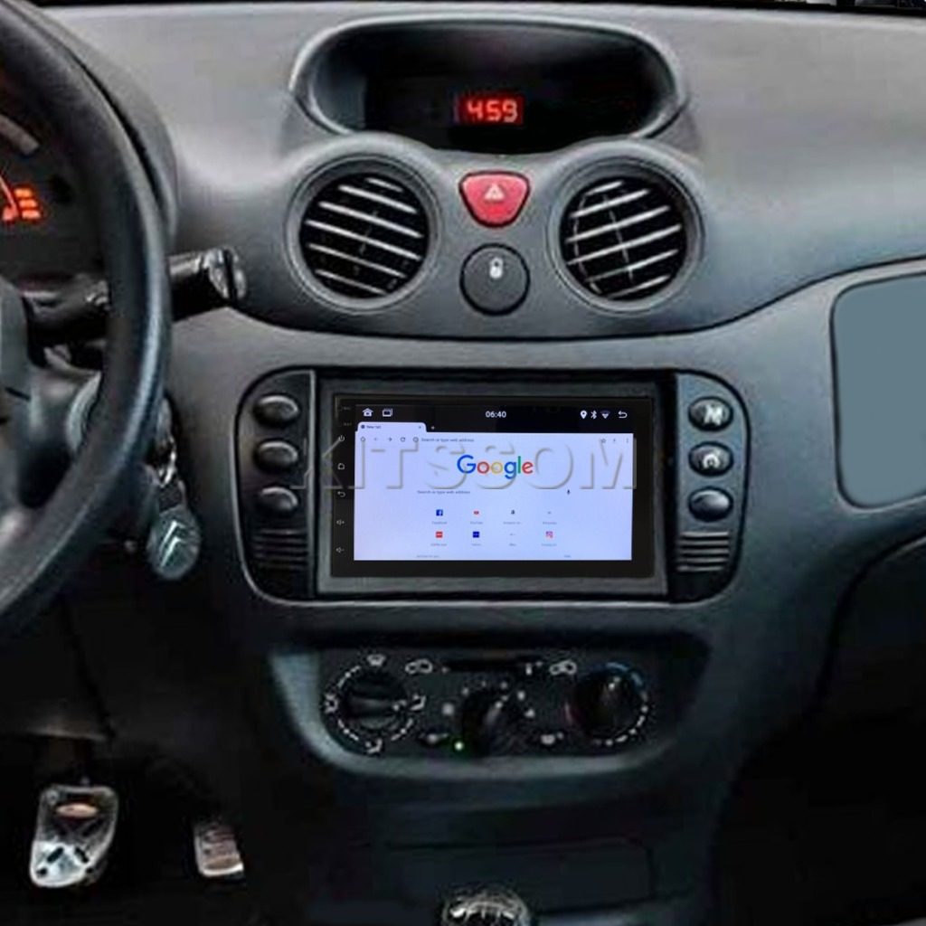 Multimídia Citroen C3 2008 2009 2010 2011 2012 V2 Carplay 7" 2003 2004 2005 2006 2007-V2 CAR AUDIO-Kitssom