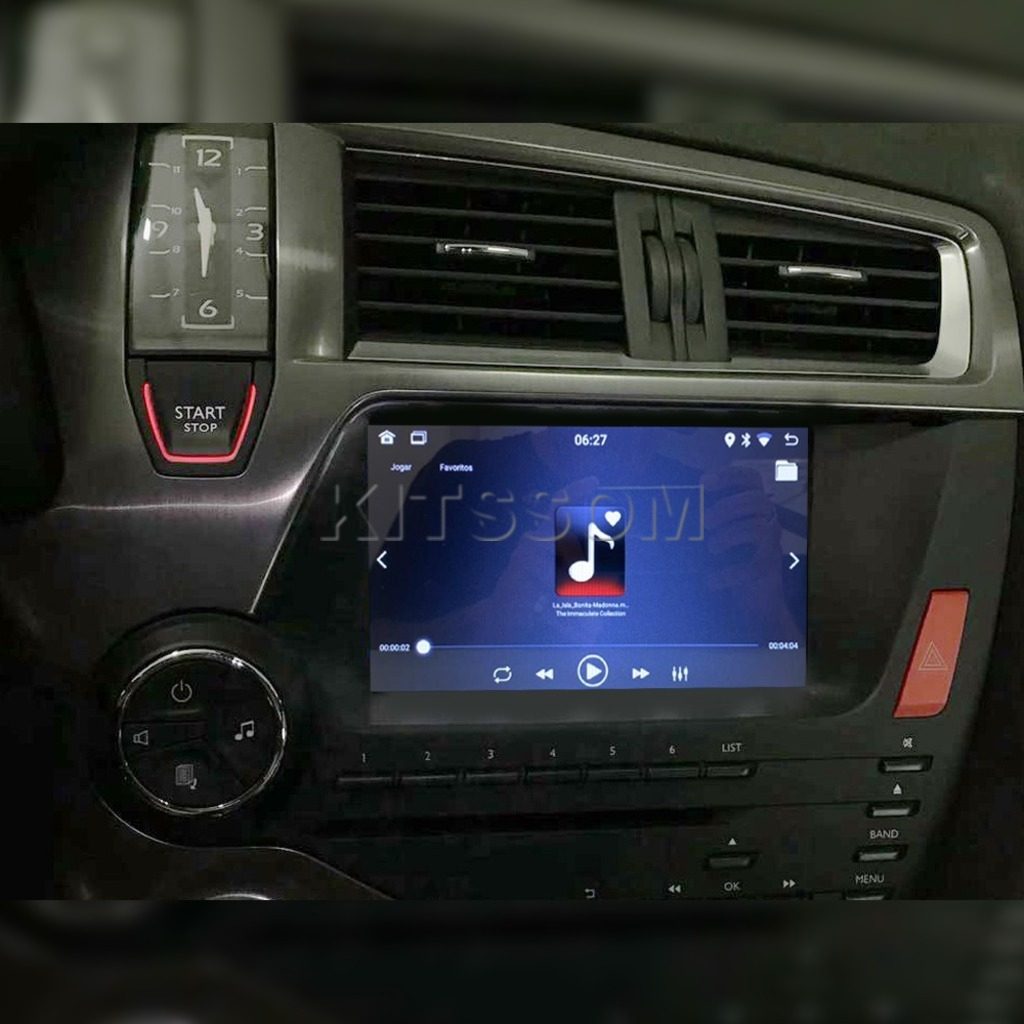 Multimídia Citroen DS5 2011 2012 2013 2014 V2 Carplay 7"-V2 CAR AUDIO-Kitssom