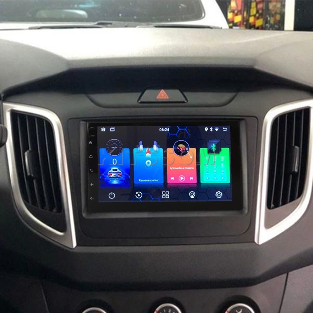 Multimídia Creta 2016 2017 2018 2019 2020 2021 V2 Carplay 7" 2015-V2 CAR AUDIO-Kitssom