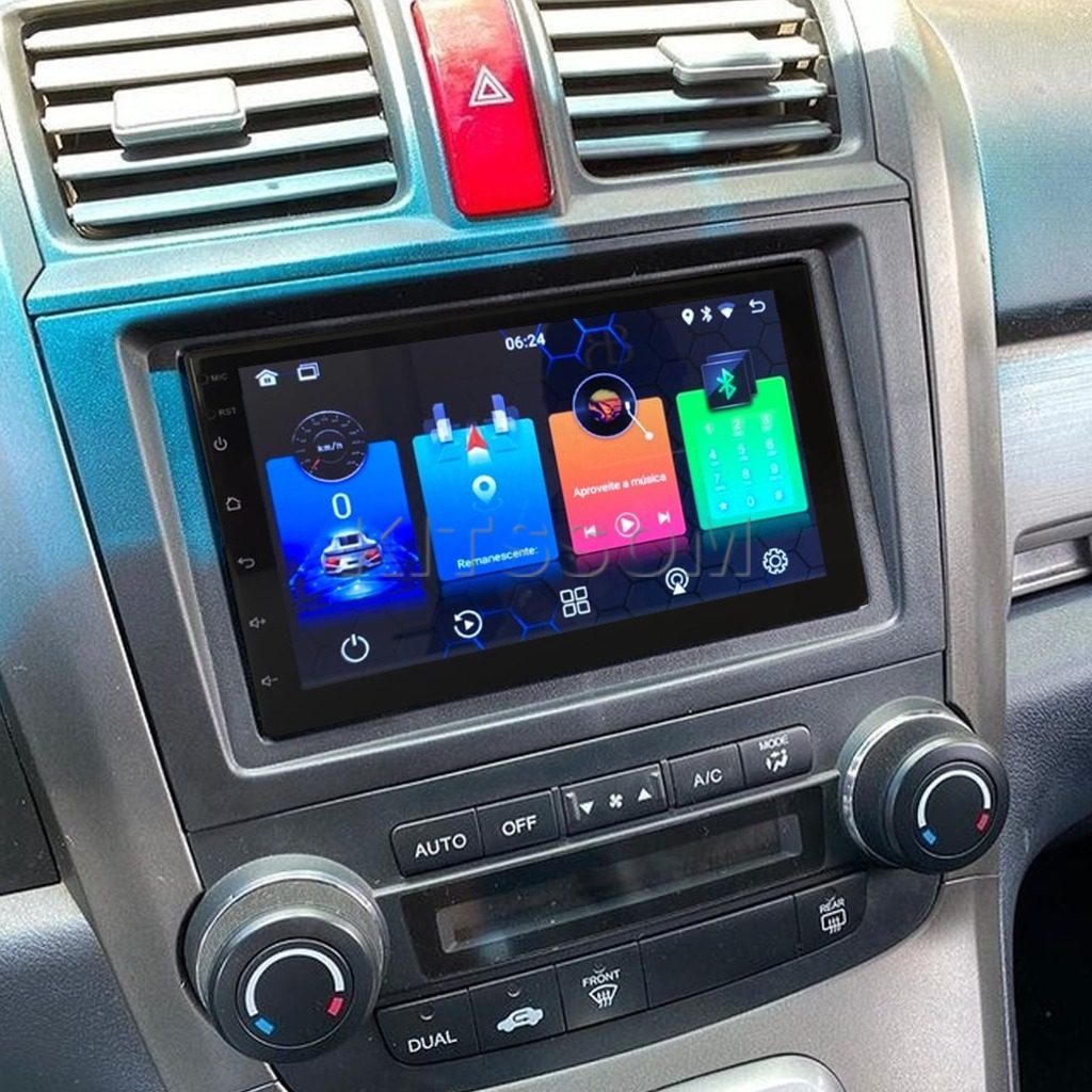 Multimídia CRV 2005 2006 2007 2008 2009 2010 2011 V2 Carplay 7"-V2 CAR AUDIO-Kitssom
