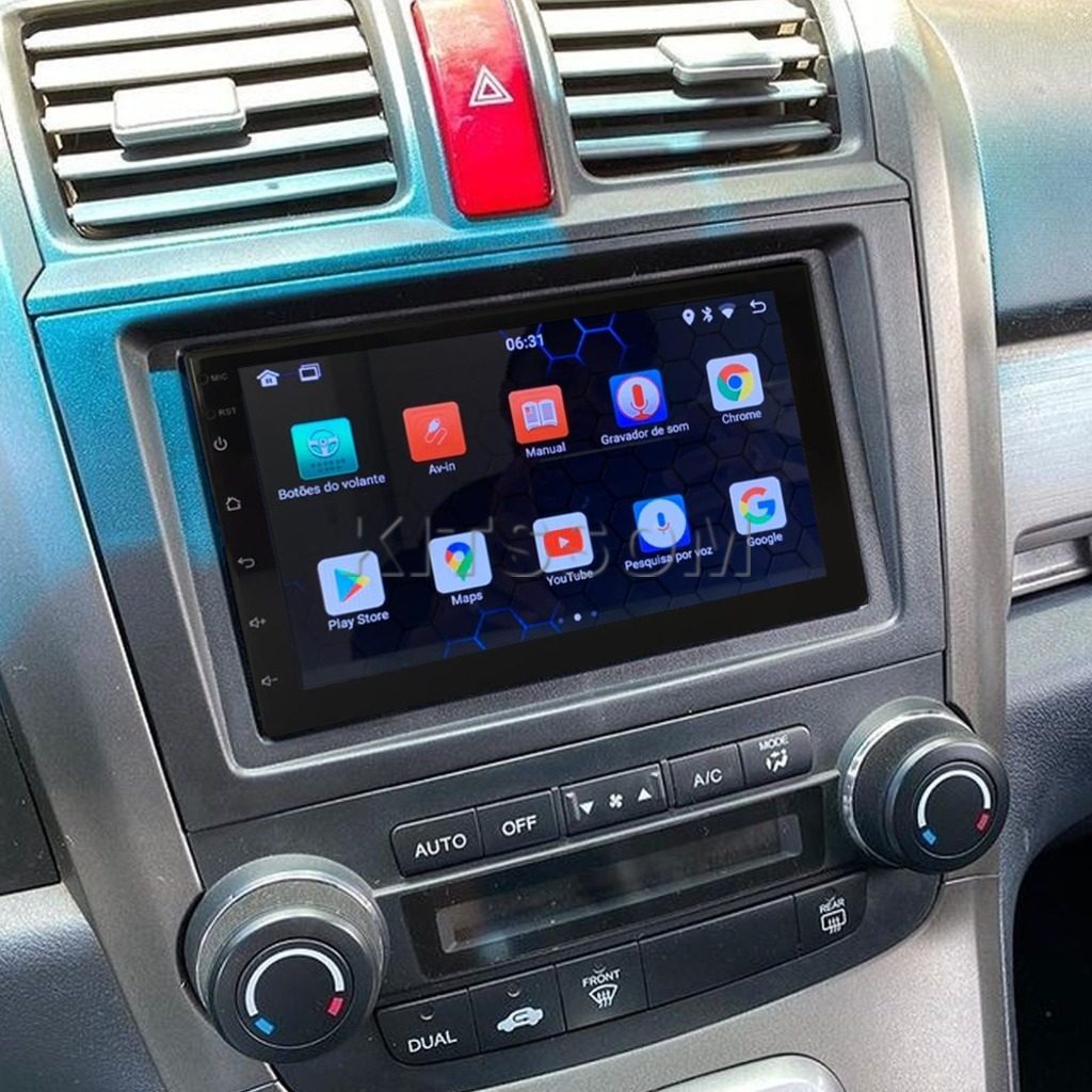 Multimídia CRV 2005 2006 2007 2008 2009 2010 2011 V2 Carplay 7"-V2 CAR AUDIO-Kitssom