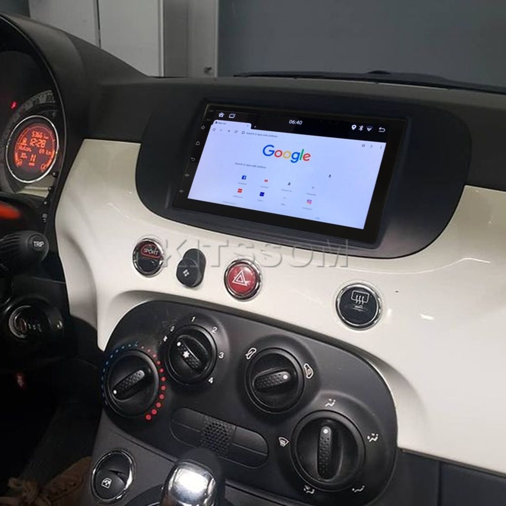 Multimídia Fiat 500 2011 2012 2013 2014 2015 V2 Carplay 7"-V2 CAR AUDIO-Kitssom