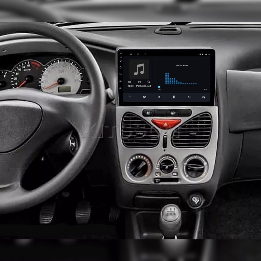 Multimídia Fiat Palio Fire Siena 2003 2004 2005 V2 Carplay 9" Strada Weekend 2000 2001 2002-V2 CAR AUDIO-Kitssom