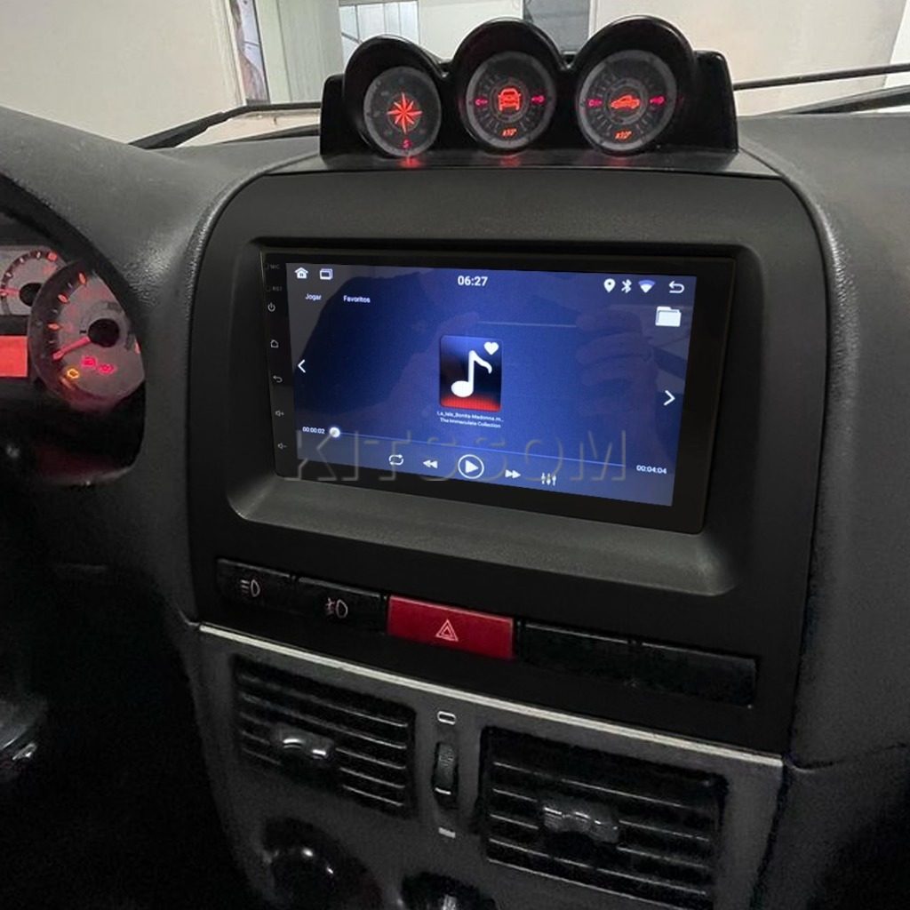 Multimídia Fiat Palio 2008 2009 2010 2011 2012 V2 Carplay 7" Strada 2004 2005 2006 2007-V2 CAR AUDIO-Kitssom
