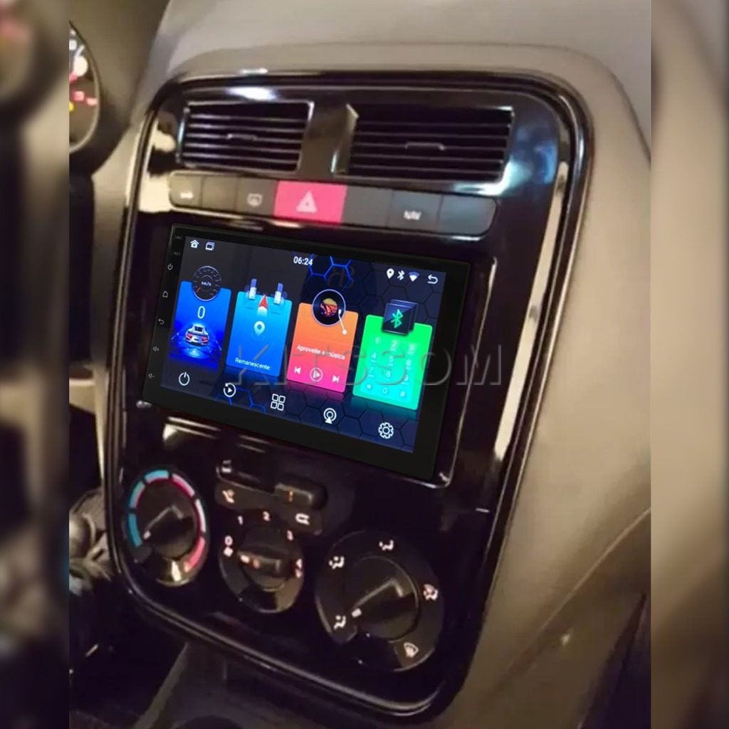 Multimídia Fiat Punto 2009 2010 2011 2012 2013 V2 Carplay 7" 2008-V2 CAR AUDIO-Kitssom