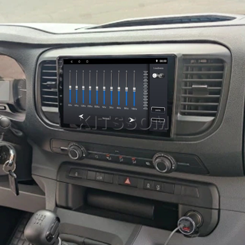 Multimídia Fiat Scudo 2021 2022 2023 2024 V2 Carplay 9"-V2 CAR AUDIO-Kitssom