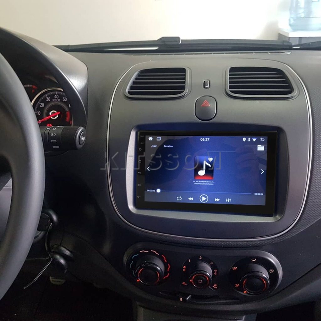 Multimídia Fiat Siena 2016 2017 2018 2019 2020 V2 Carplay 7" 2013 2014 2015-V2 CAR AUDIO-Kitssom