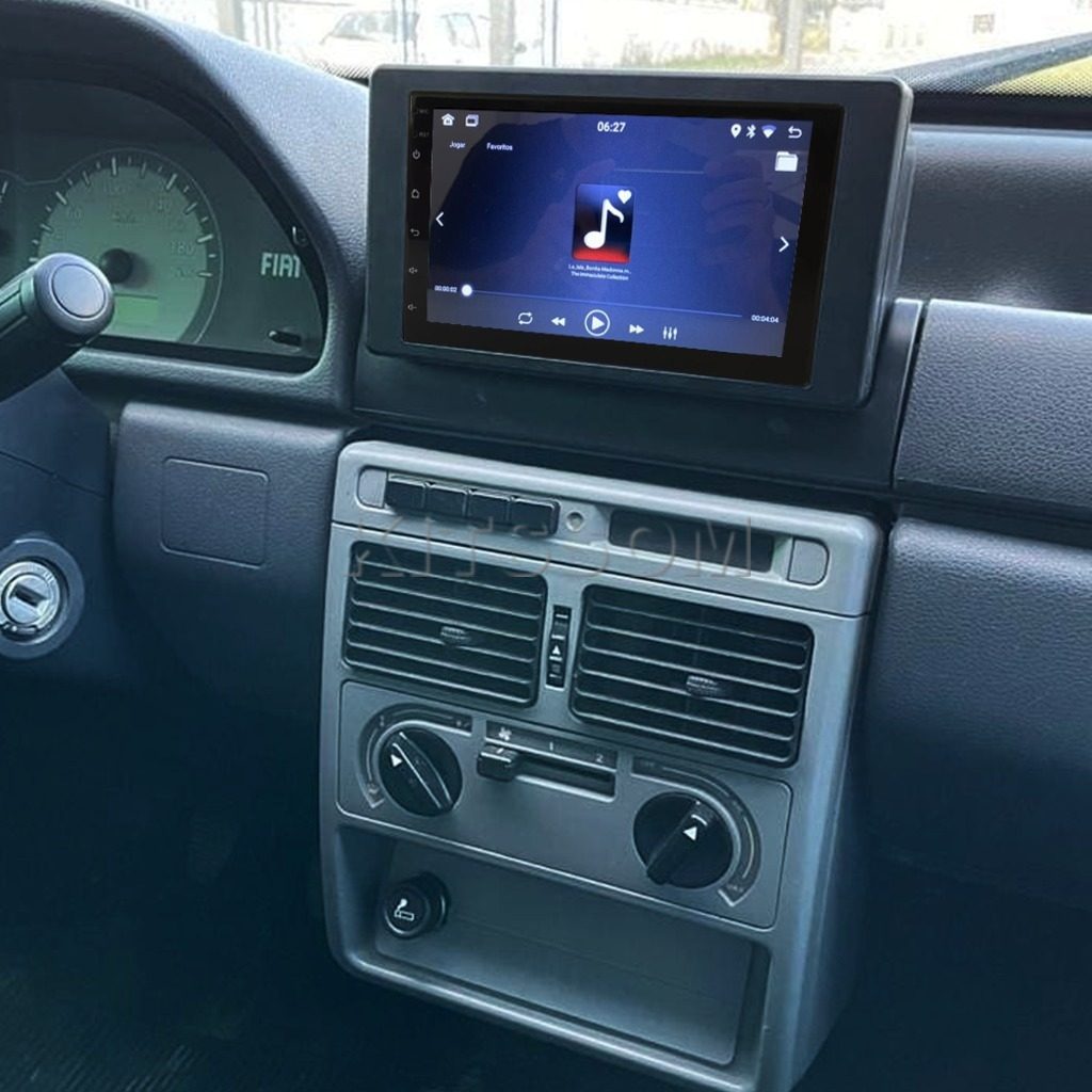 Multimídia Fiat Uno G1 2006 2007 2008 2009 2010 V2 Carplay 7" Fiorino Premio Elba 1995 1996 1997 1998 1999 2000 2001 2002 2003 2004 2005-V2 CAR AUDIO-Kitssom