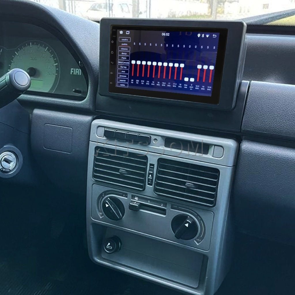 Multimídia Fiat Uno G1 2006 2007 2008 2009 2010 V2 Carplay 7" Fiorino Premio Elba 1995 1996 1997 1998 1999 2000 2001 2002 2003 2004 2005-V2 CAR AUDIO-Kitssom