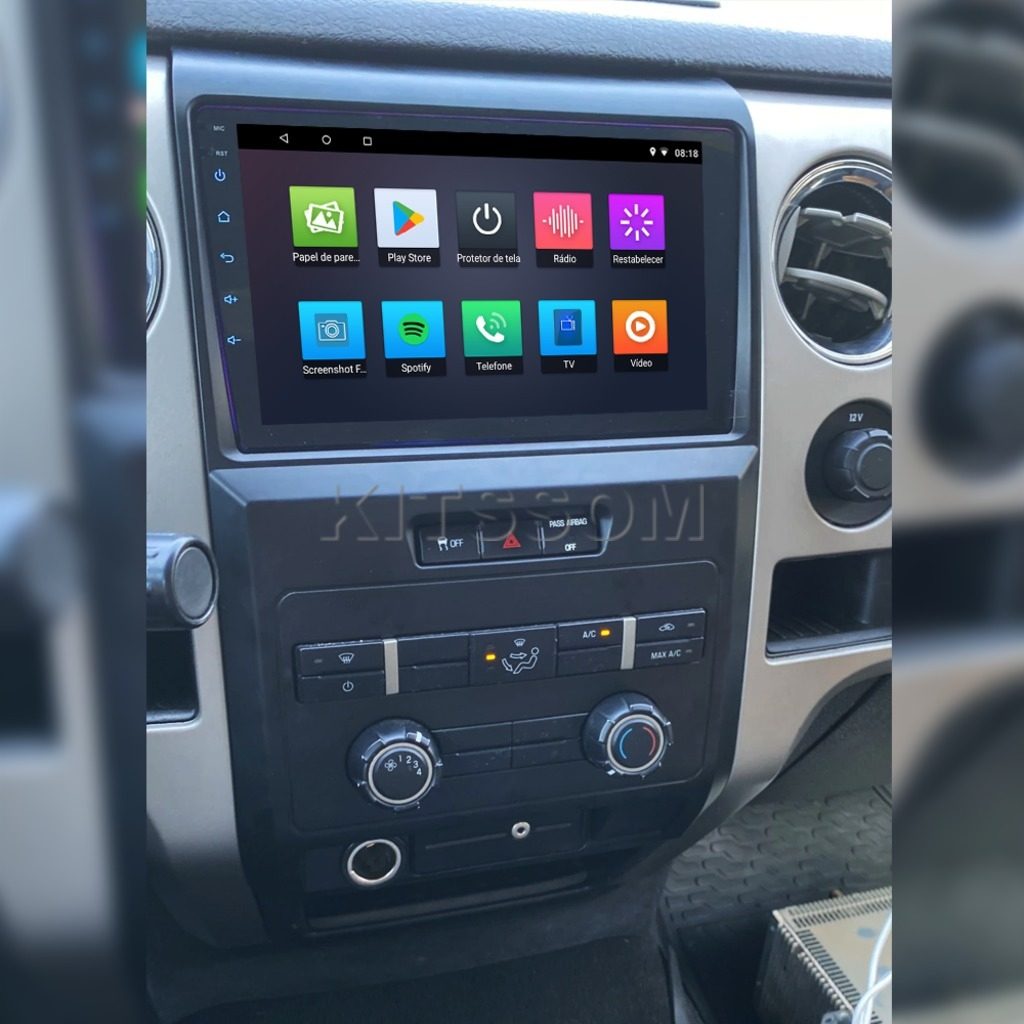 Multimídia Ford F150 2010 2011 2012 2013 2014 V2 Carplay 9" 2008 2009-V2 CAR AUDIO-Kitssom