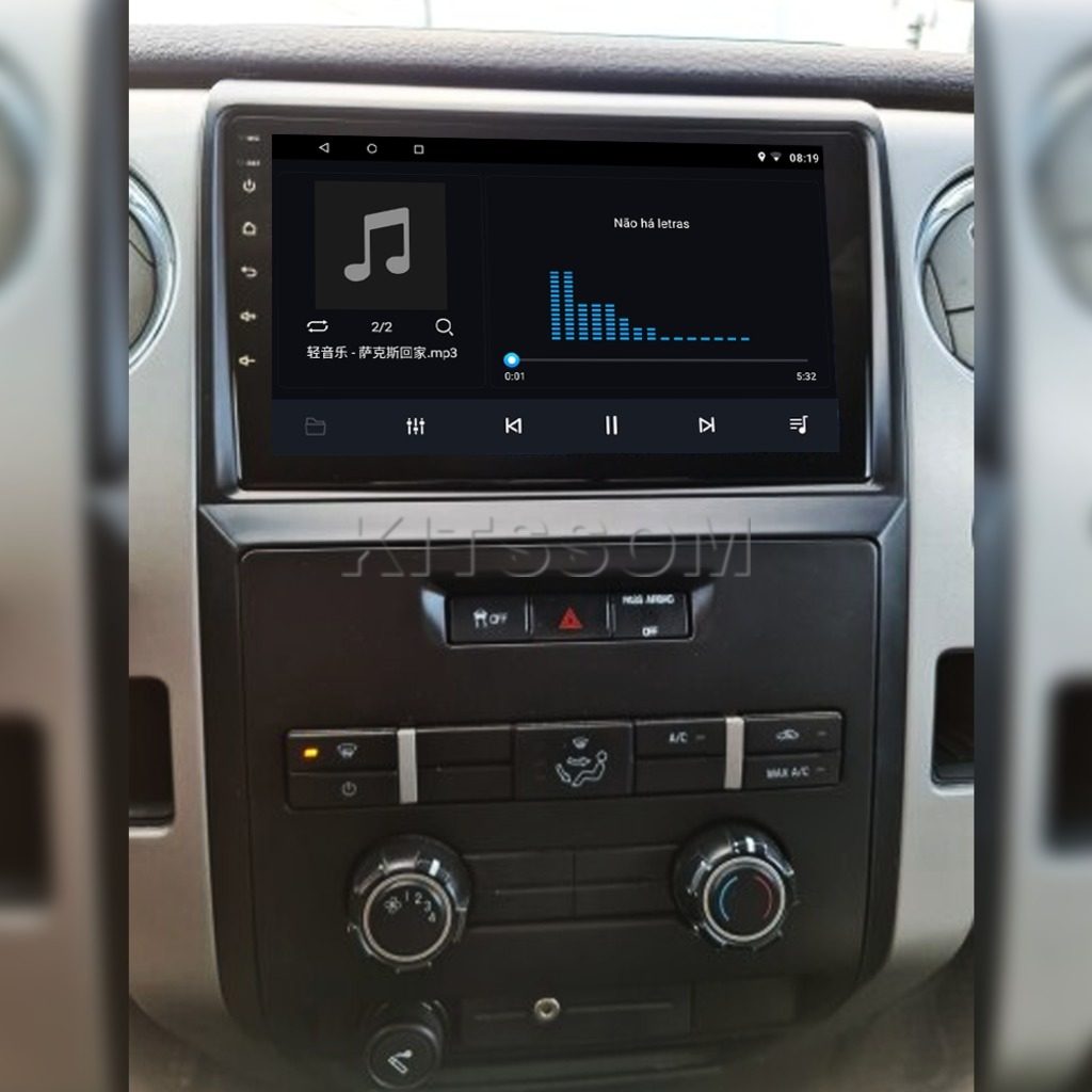 Multimídia Ford F150 2010 2011 2012 2013 2014 V2 Carplay 9" 2008 2009-V2 CAR AUDIO-Kitssom
