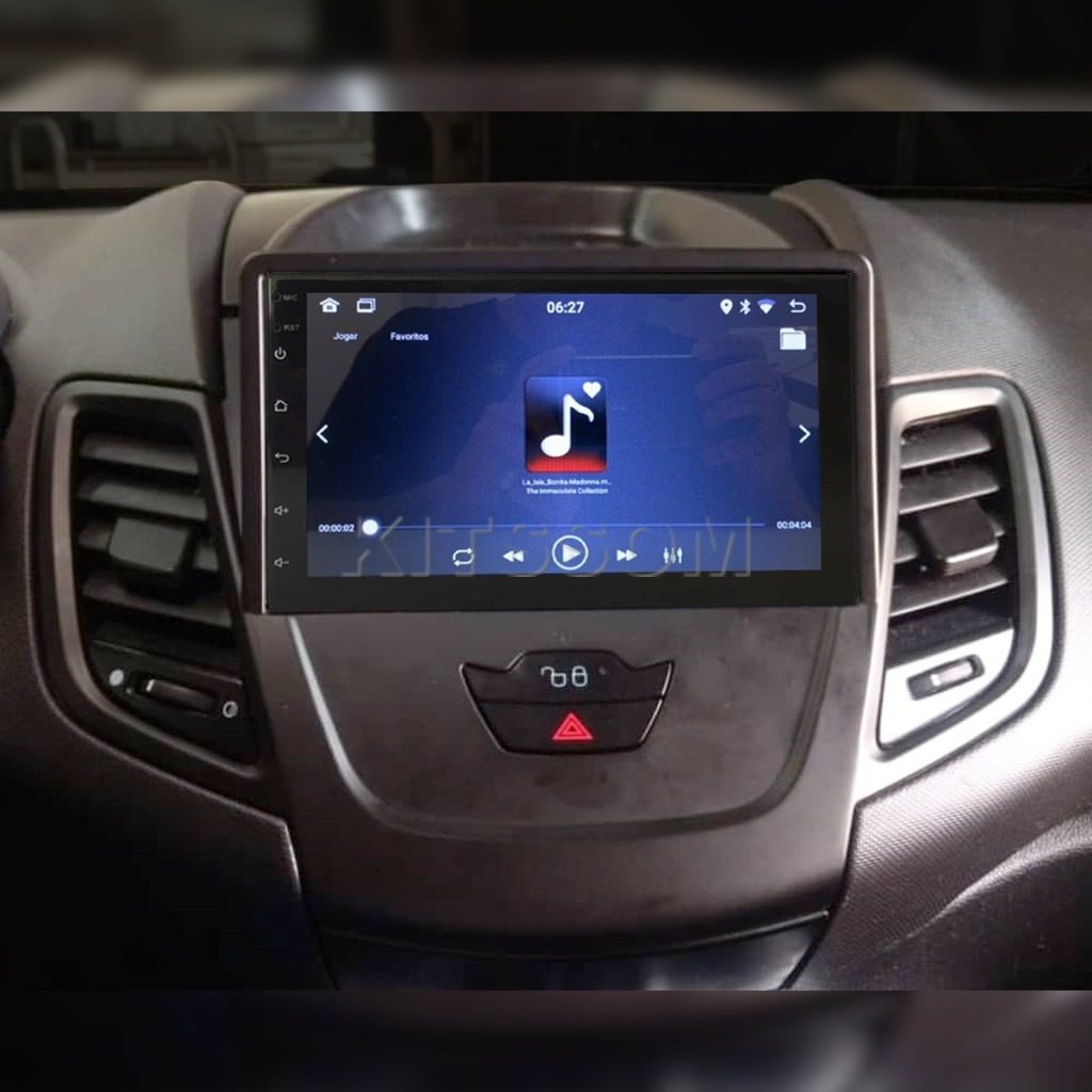 Multimídia Ford Fiesta 2014 2015 2016 2017 2018 V2 Carplay 7" 2012 2013-V2 CAR AUDIO-Kitssom