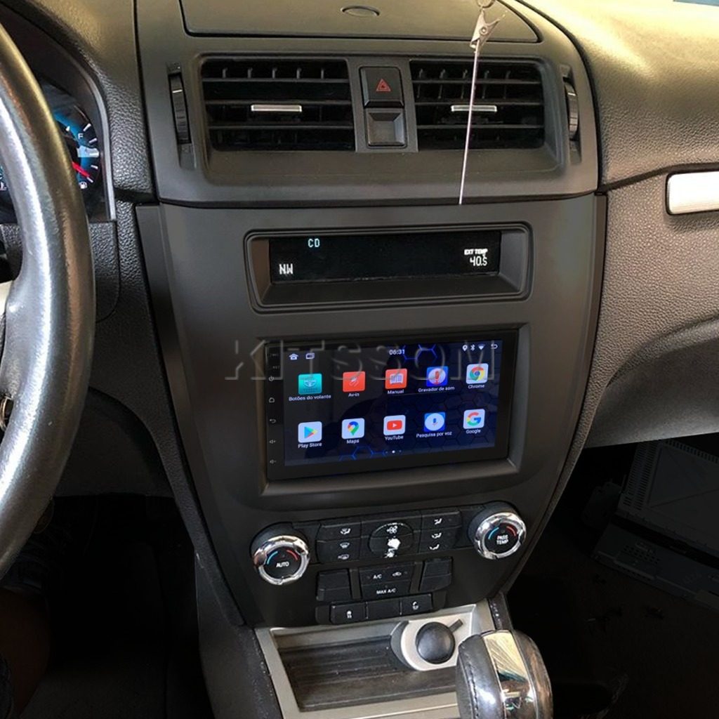 Multimídia Ford Fusion 2008 2009 2010 2011 2012 V2 Carplay 7"-V2 CAR AUDIO-Kitssom