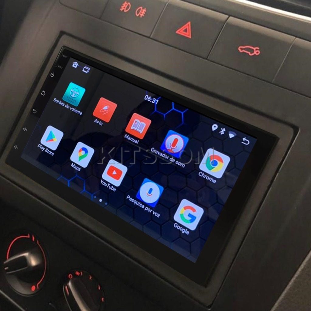 Multimídia Volkswagen Fox 2010 2011 2012 2013 V2 Carplay 7"-V2 CAR AUDIO-Kitssom