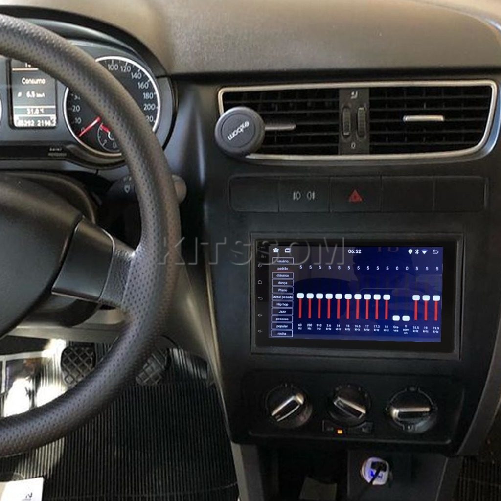 Multimídia Volkswagen Fox 2010 2011 2012 2013 V2 Carplay 7"-V2 CAR AUDIO-Kitssom