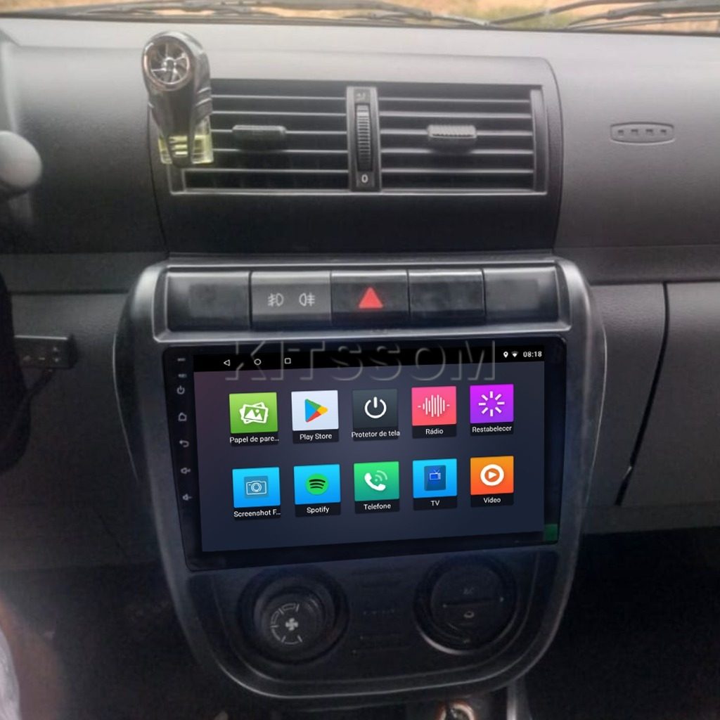 Multimídia Crossfox 2004 2005 2006 2007 2008 2009 V2 Carplay 9" 2003-V2 CAR AUDIO-Kitssom