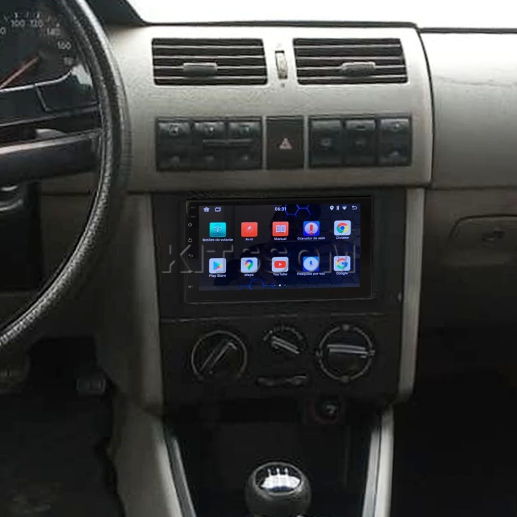 Multimídia Parati G3 2001 2002 2003 2004 2005 V2 Carplay 7" 1999 2000-V2 CAR AUDIO-Kitssom