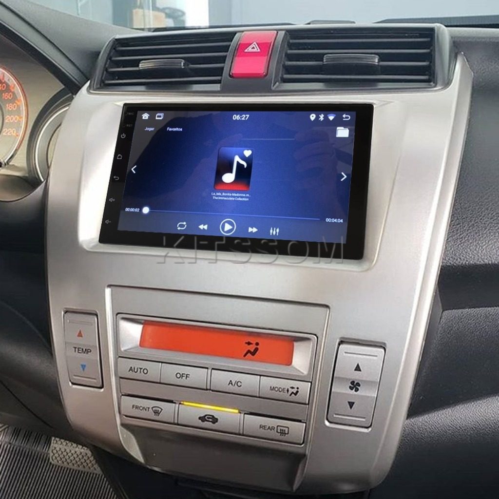 Multimídia Honda City 2011 2012 2013 2014 AC DIG V2 Carplay 7" 2008 2009 2010-V2 CAR AUDIO-Kitssom