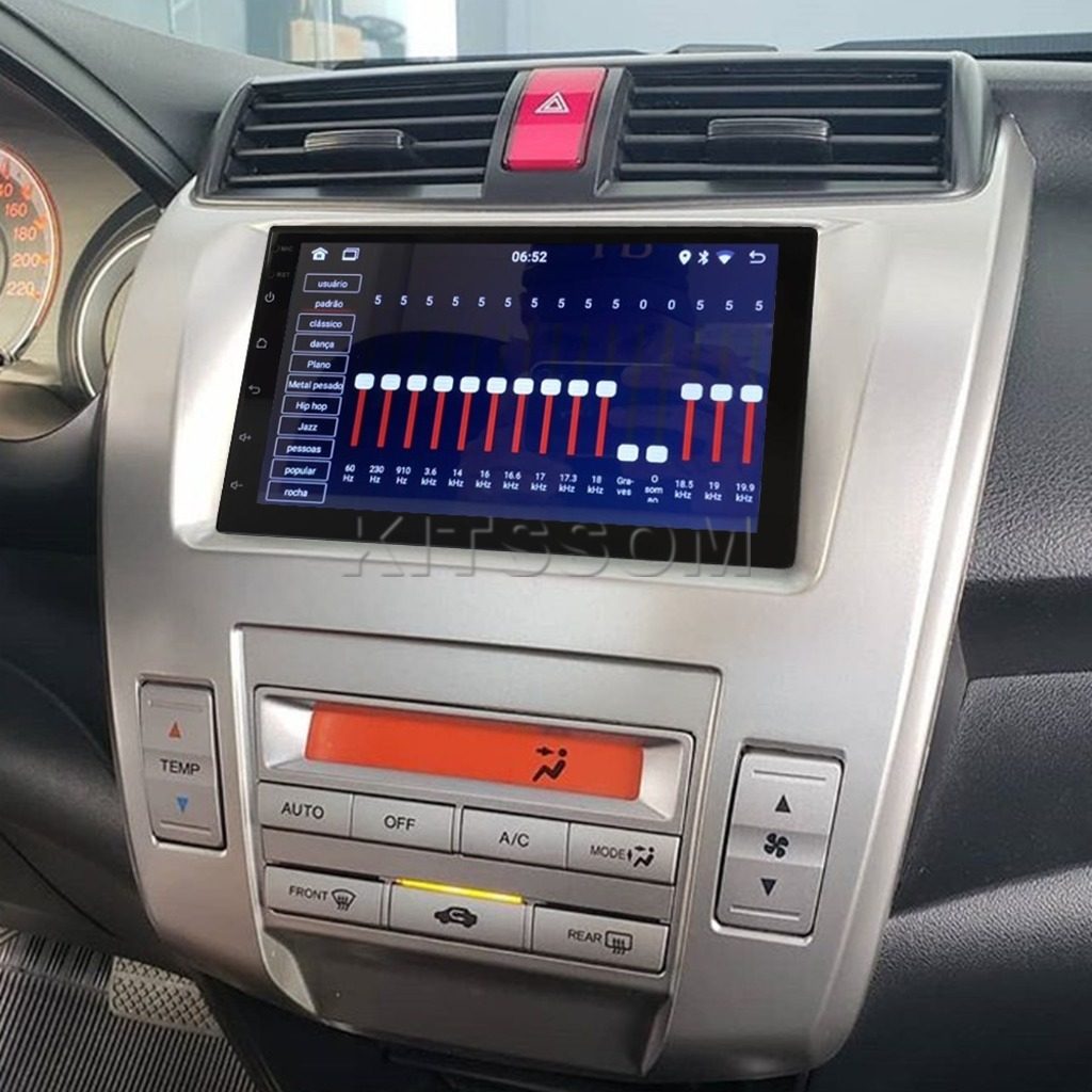 Multimídia Honda City 2011 2012 2013 2014 AC DIG V2 Carplay 7" 2008 2009 2010-V2 CAR AUDIO-Kitssom