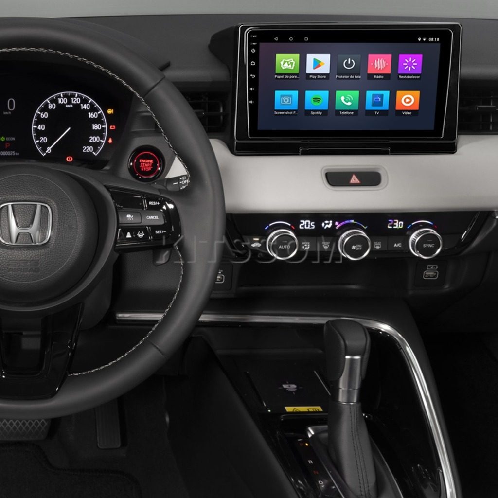 Multimídial Honda HRV 2022 2023 V2 Carplay 9"-V2 CAR AUDIO-Kitssom