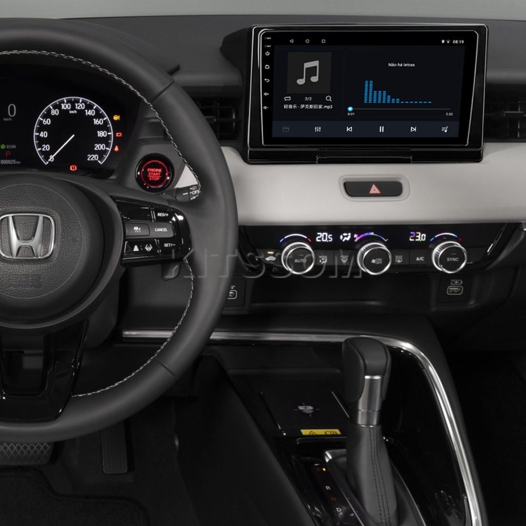 Multimídial Honda HRV 2022 2023 V2 Carplay 9"-V2 CAR AUDIO-Kitssom