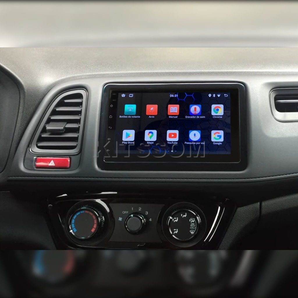 Multimídia HRV 2015 2016 2017 2018 2019 2020 2021 V2 Carplay 7"-V2 CAR AUDIO-Kitssom